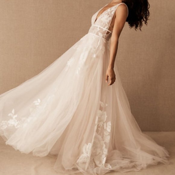 BHLDN Dresses & Skirts - Hearst BHLDN dress, size 0, color:Ivory/Blush